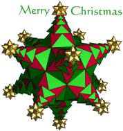 Christmas polyhedron made with Great Stella/Stella4D